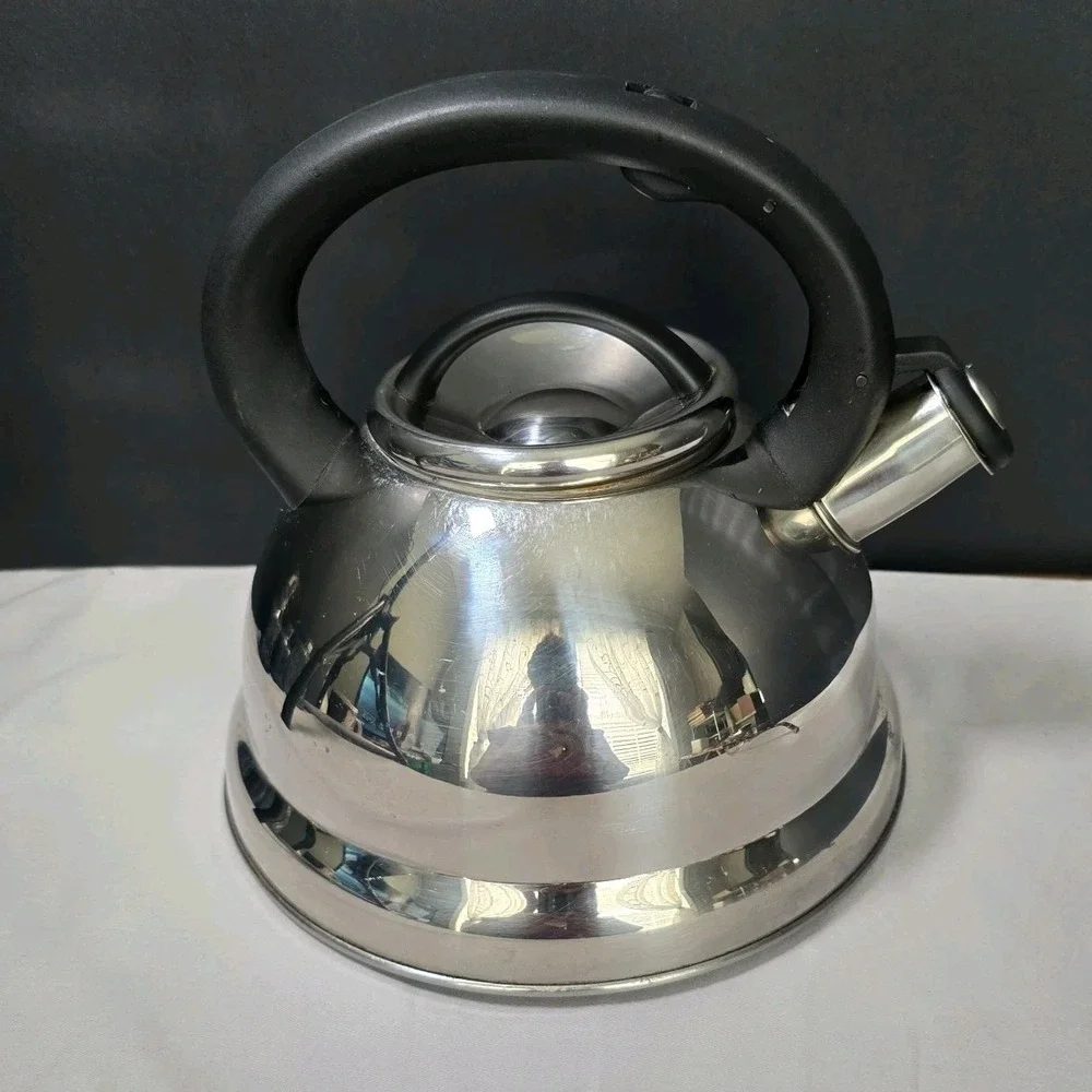 Aramco Alpine Cuisine Tea/Water Whistling Kettle 2.5 L StainlessSteel Encapsulad